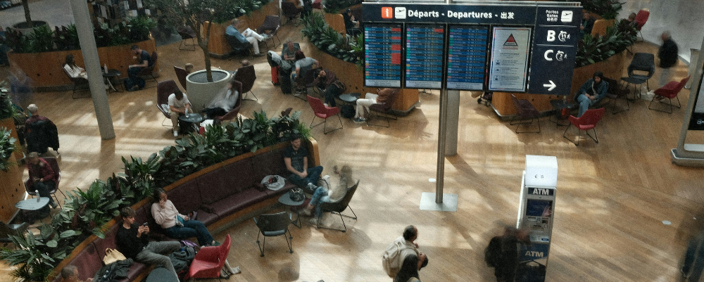 In aeroporto